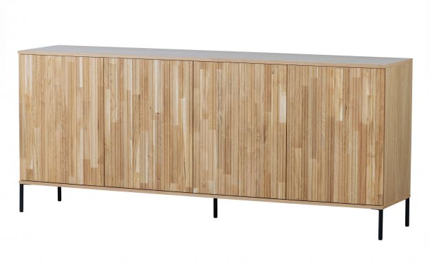New gravure sideboard 200 cm oak naturel [fsc] | Storage | Living | Woood