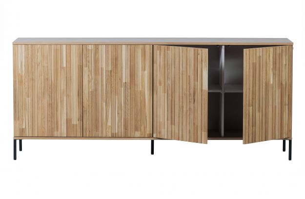 Living | [fsc] New cm | sideboard gravure Storage naturel 200 | Woood oak